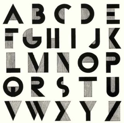 Bifur typeface, A.M. Cassandre, 1929