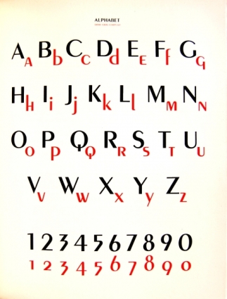 Peignot typeface, A.M. Cassandre, 1937