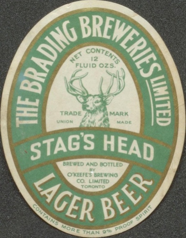 Stag's Head Lager Beer, c.1906-1956